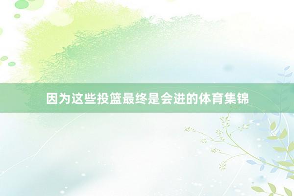 因为这些投篮最终是会进的体育集锦