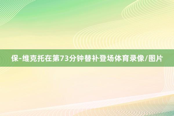 保-维克托在第73分钟替补登场体育录像/图片