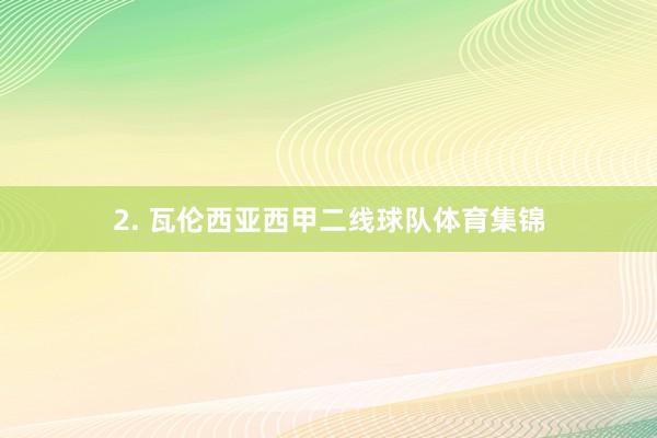 2. 瓦伦西亚西甲二线球队体育集锦