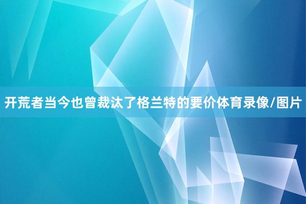 开荒者当今也曾裁汰了格兰特的要价体育录像/图片