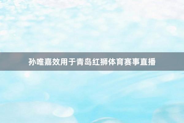 孙唯嘉效用于青岛红狮体育赛事直播