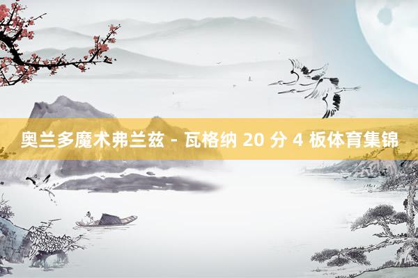 奥兰多魔术弗兰兹 - 瓦格纳 20 分 4 板体育集锦