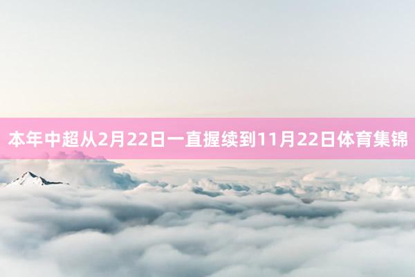 本年中超从2月22日一直握续到11月22日体育集锦