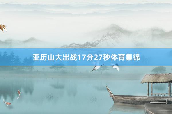 亚历山大出战17分27秒体育集锦