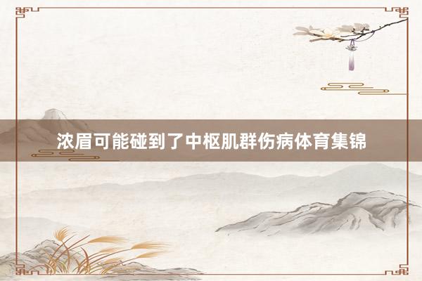 浓眉可能碰到了中枢肌群伤病体育集锦
