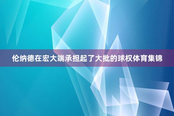 伦纳德在宏大端承担起了大批的球权体育集锦