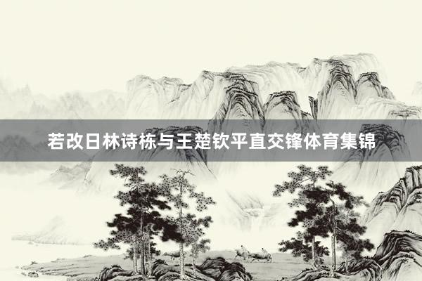 若改日林诗栋与王楚钦平直交锋体育集锦