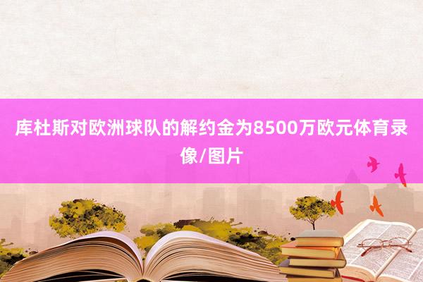 库杜斯对欧洲球队的解约金为8500万欧元体育录像/图片