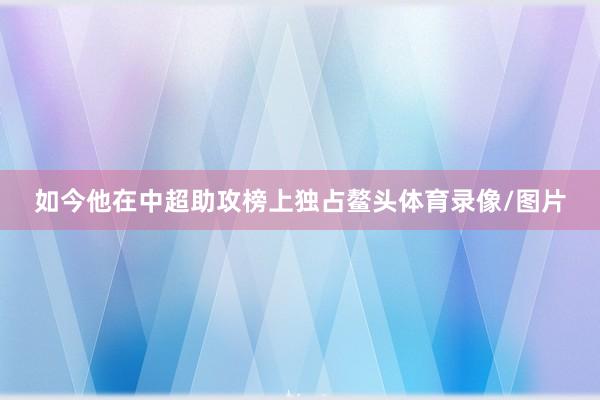 如今他在中超助攻榜上独占鳌头体育录像/图片