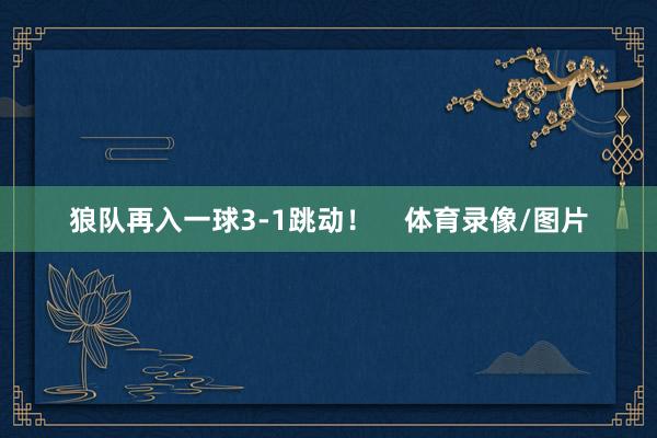 狼队再入一球3-1跳动！    体育录像/图片
