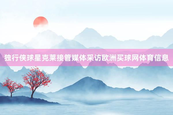 独行侠球星克莱接管媒体采访欧洲买球网体育信息