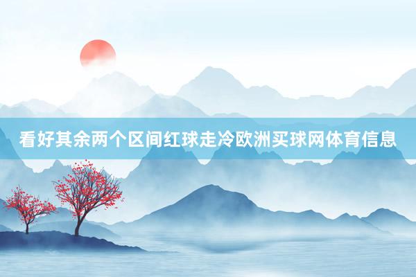 看好其余两个区间红球走冷欧洲买球网体育信息
