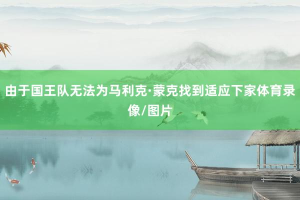由于国王队无法为马利克·蒙克找到适应下家体育录像/图片