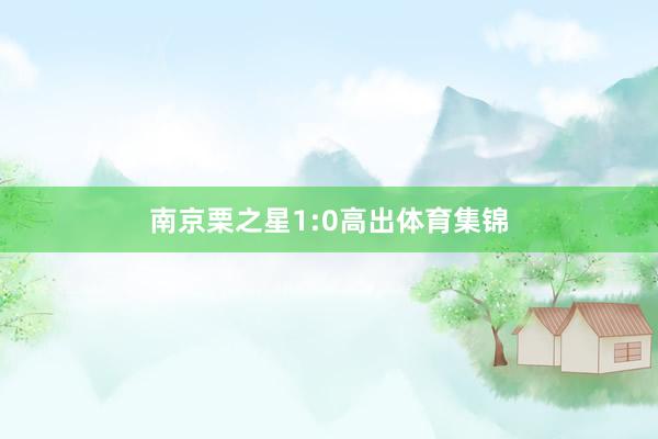 南京栗之星1:0高出体育集锦
