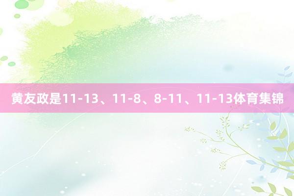 黄友政是11-13、11-8、8-11、11-13体育集锦