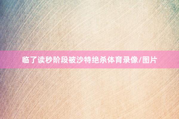 临了读秒阶段被沙特绝杀体育录像/图片